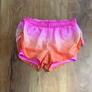 Victoria's Secret Pink and Orange Gradient Athletic Shorts